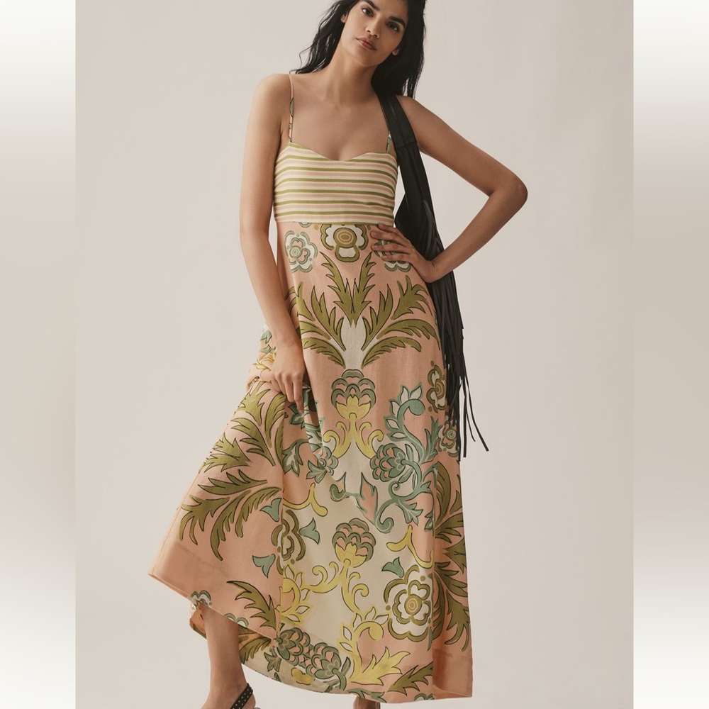 NWT - La Maise Studio Lucia Linen Blend
Maxi Dress - Picture 2 of 4